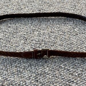 Madewell Brown Braided Leather Belt